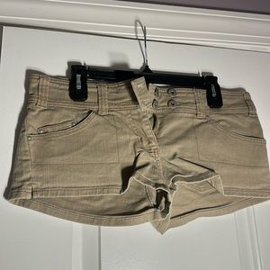 Forever 21 kaki jean shorts